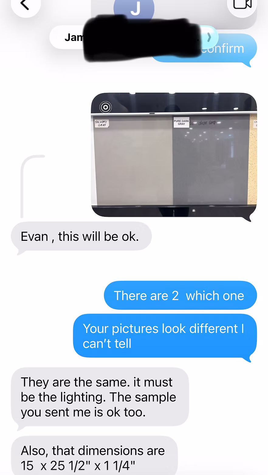 Customer ordering conversation example 5